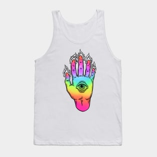 Mysterious Eye. Magic Hand Tank Top